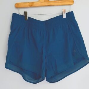 Athleta - Mesh Racer Run Mid Rise 4in Short - Medium - Dark Teal Blue